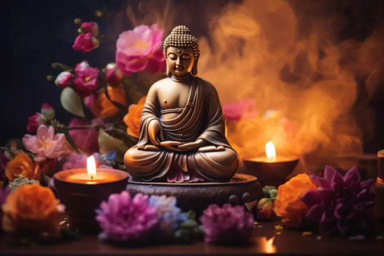 Die glückliche buddha-figur: eine quelle der freude und harmonie